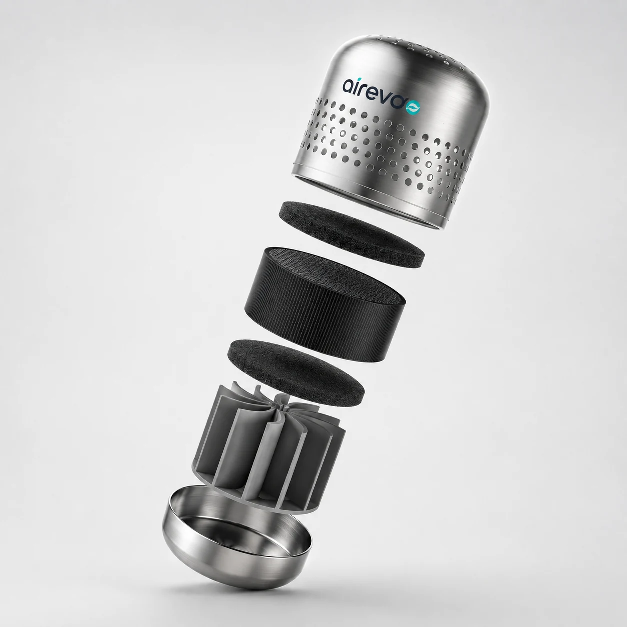 Exploded view of AirEvo internal components